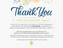 A Feed the Fasting Report – Thank You!