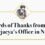 Words of Thanks from the Marjaeya’s Office in Najaf